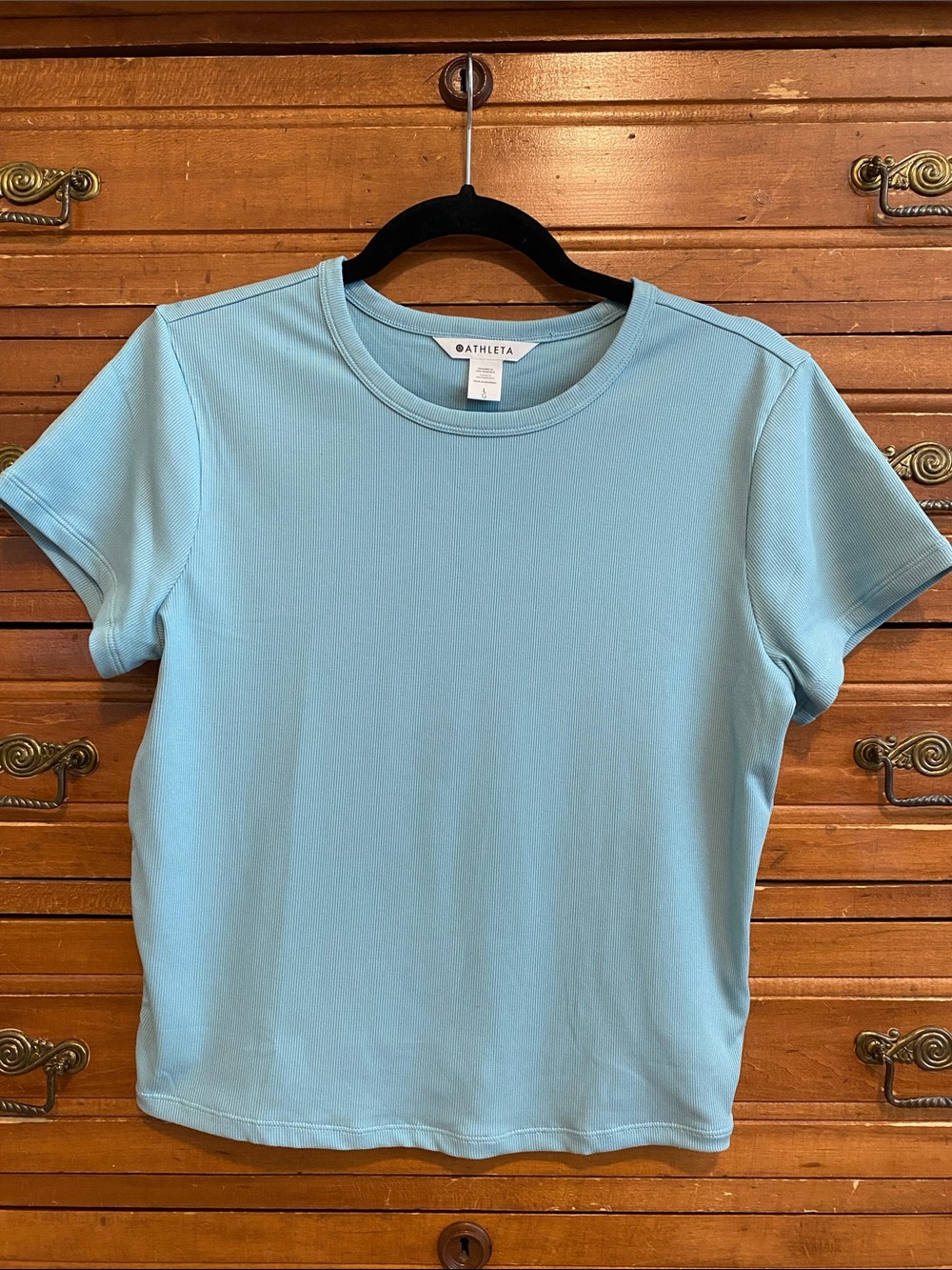 Athleta Signature Rib Crop Tee